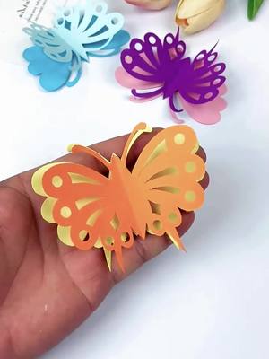 A post by @kahandmade87 on TikTok caption: Handmake butterfly🥰#handmake #DIY #fyp #butterfly #foryou 