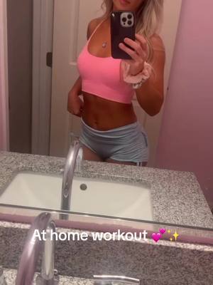 A post by @katiebumba on TikTok caption: Follow me for more workouts on IG! Katiebumba & Katiebumbafit 💕 #fyp #foryoupage #viral #cancer #workouts 