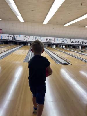 A post by @nismojames on TikTok caption: Nailed it #bowling #fail #kid #bowlingfail #kidfail #gutterball #funny 