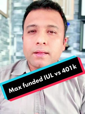 A post by @chandantheretirementguy on TikTok caption: Max funding your IUL has a lot more advantages over 401k: - Tax free growth - Tax free access in the retirement and no penalty before 59 1/2  - No RMD  - No Market loss  #financialfreedom #insurance #retirementplanning #iul #indexfunds #generationalwealth #beyourownbank