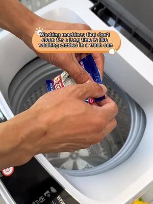 A post by @eisahome on TikTok caption: Can't believe that the washing machine is so dirty