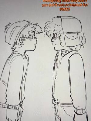 A post by @yourgurluvu on TikTok caption: He was not listening 😦 I want to squish these two immediately  . . . . #southpark #southparkfanart #drawing #digitalart #sketching #stanmarsh #kylebroflovski #silly 