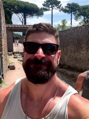 A post by @joeykforte on TikTok caption: Sunny with a chance of volcanic doom #pompeii #travelitaly 