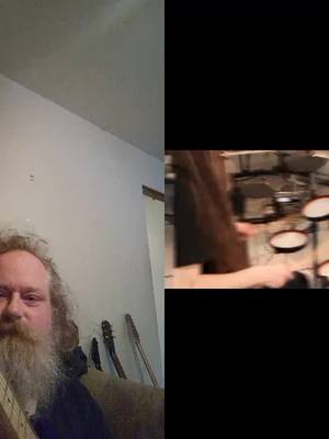 A post by @brentmetalfunkpeterson1 on TikTok caption: #duet with @66Samus #drums