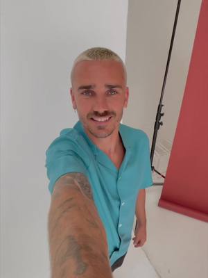 A post by @antogriezmann on TikTok caption: Feels good to do shoots wearing @Mango 🤳 #MangoMan 