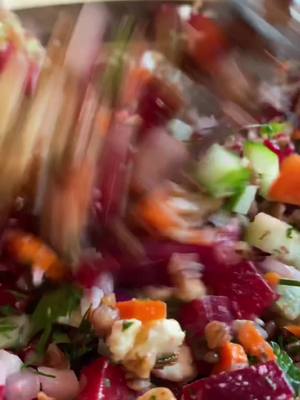 A post by @theogkitchenwitch on TikTok caption: the best summer side dish☀️💓 buckwheat and beet salad