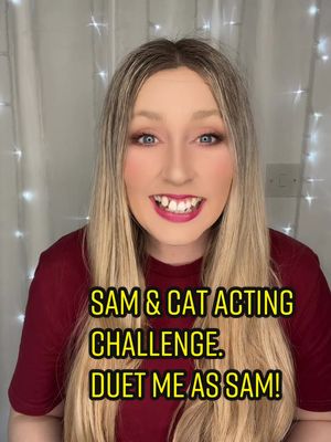 A post by @elysiainwonderland on TikTok caption: Duet me as Sam! #samandcat #nickelodeon #acting #ActingChallenge #arianagrande #actingsounds