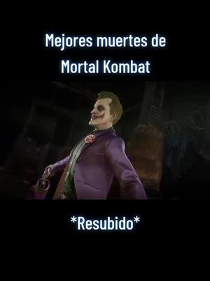 A post by @juegoenxbox on TikTok caption: #joker #fatality #tiktoknomeloelimines #mortalkombat #muertes #cassiecage #viral 