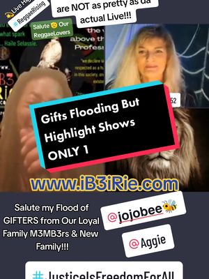 A post by @reggaerising on TikTok caption: 💫Live Highlight💫  WH3N TikTik Highlights are NOT as pretty as da actual Live!!! Salute our flood of GIFTERS from Our Loyal Family & New Family!!! Vibzing with @Mumfun@52 after few group matching... ♠️💛💚 H3Art ah 💚💛♠️  www.iB3iRie.com #JusticeIsFreedomForAll  #iB3iRie #iB3iRieon #iB3iRieana #FreedomIsOurExpression #Freedom #Justice #Fun #Reggae #Community #Family #Support #Gifts  #ReggaeLove #RastaLove #ReggaeCommunity #ReggaeLovers #Support #Loyalty #LoyaltyOverLove #HonourableCompassion