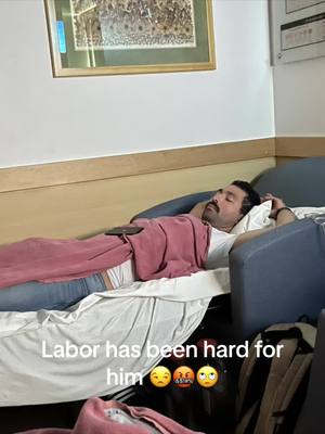 A post by @anabelle0427 on TikTok caption: ALL jokes!!! I didnt care he was sleeping. He never sleeps. Plus I can’t turn down the chance to use a Samuel L. Jackson voiceover. 🤣🤷🏽‍♀️ #pregnanttiktok #pregnancy #pregnantlife #marriedlife #laboranddelivery #marriagehumor 