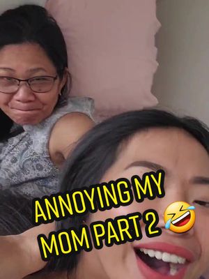 A post by @aphyliciousv on TikTok caption: Me as a daughter. She's about to disown me hahaha. love you momma 🥰 #annoyingmom #fyp #funnyvideos #family #mom 