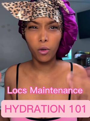 A post by @thedreadbombshell on TikTok caption: #locs #locstyles #grwm LEARN HOW TO KEEP YOUR LOCS NICE AND HYDRATED 😙💓 Like for Part II #explorepage✨ #womenwithlocs 