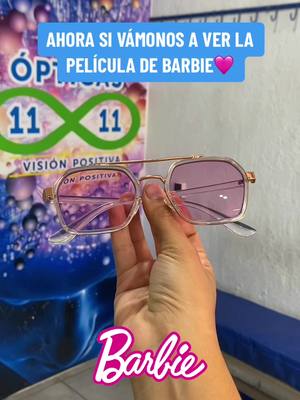 A post by @opticas1111 on TikTok caption: Lentes fotocromáticos de color rosa🩷 #lentes #photogrey #fotocromatico #optica #zapopan #barbie #estrenobarbie #barbiegirl #rosa #peliculadebarbie #opticas1111 #fyp