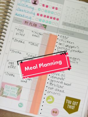 A post by @colibripaperco on TikTok caption: Plan for success! 📒 Take the guesswork out of mealtime and plan your breakfasts, lunches and dinners! 🥗🍴#ColibriPaperCo #PlannerTok #PlannerCommunity #fyp #MealPlan #MealPrep  