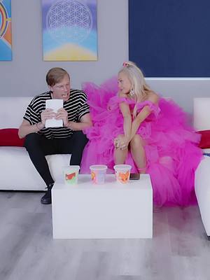 A post by @katjaglieson on TikTok caption: #BARBIE goes to Therapy szn 3 ep 5 “stay positive” TBC #pink 