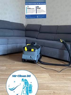 A post by @mrclean.35 on TikTok caption: #mrclean35 #nettoyage #rennes  Jetez les éponges, fait appeler Mrclean 35 pour redonner une seconde vie a vos canapés 