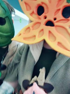 A post by @plaguedpumpkin on TikTok caption: koroks at tekko con 2023! I've been handing out "korok seeds" (Werther's) all day #korok #totk #legendofzelda 