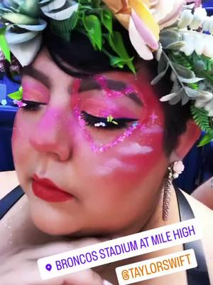 A post by @misabobsupergeek on TikTok caption: I don’t usually post my face on here but I’m still hella proud of this makeup and this concert was just incredible! @Taylor Swift My Taylor Swift makeup! I was Daylight from Lover and my sister was Midnight💕💙👏 #taylorswifterastour #taylorswift #taylorswiftconcert #taylorswiftlook #colourpop #colourpopcosmetics #colourpopeyeshadow #colourpoppalette #morphegirl #morphecosmetics #pink #pinkaesthetic #pinkmakeup #pinkmakeuplook #erastour #erastour2023 #daylight #midnights #flowermakeup #lovermakeup#fyp