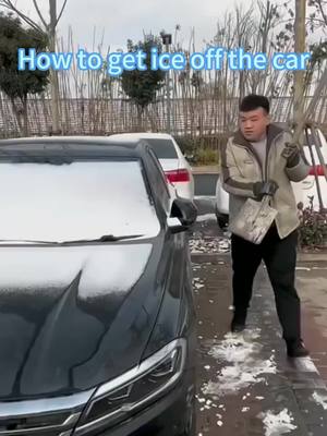 A post by @snowbrushmanufactory on TikTok caption: How to get the ice off the car #ice #fyp #satisfying #fyp #aido #scraper ##snowbrush #viral #scraper #snow 