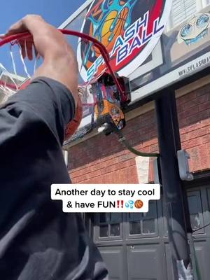 A post by @splashballbasketball on TikTok caption: Fun in the sun 😎💦🏀#splashballbasketball #splash #Summer #keepcool #play #water #waterplay #basketballtiktok #basketballcourt #hoops #viral #fypシ #sale #foryoupage #trends #kids #activityforkids #sale #shopnow 