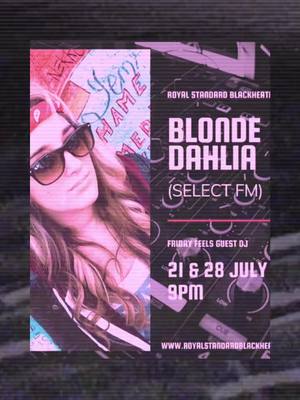 A post by @djblondedahlia on TikTok caption: 29/7 The Standard, - Blackheath, 2/9 Ministry of Sound - London, 17/9 Golden Bee - Shoreditch 