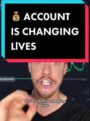 A post by @thejollygreeninvestor on TikTok caption: CHANGING LlVES 💰 #crypto #cryptok #cryptocurrency #investing 