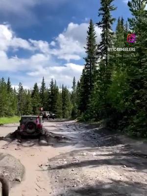 A post by @yyc4wheelers on TikTok caption: Quick swim with a view 🤭😍 . . . . . #swim #jeeps #jeepwrangler #jeepxj #flag #canada #canadajeep #jeepin #mudding #mud #thursday #tbt #reels #reelsinstagram #reelsvideo #funtimes #goodvibesonly #xj #xj6 #xjcherokee #wrangler #4x4 #offroad #tiktok #tiktoker 