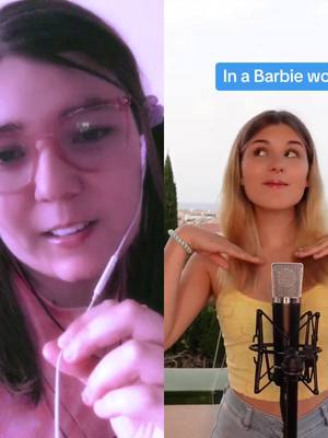 A post by @gracepapy07 on TikTok caption: #duo avec @Lauraa💜 #barbiegirl ça ma trop manqué les duos avec la miss laura idd la tous svp j'espere qu'elle pourra le voir #barbiegirlchallenge #barbielefilm la fin m'a pas convaincu no critique please 🎤🎵 #chant #duochant #trend #tendance #viral #foryou #foryoupage #pourtoi #videos #tiktok #fyp #fypシ #duochant