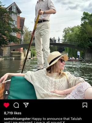 A post by @simpfortommysangster on TikTok caption: THOMAS JUST POSTED ON HIS INSTAGRAM AND HE AND TALULAH ARE IN ENGAGED IM SO HAPPY FOR THEM!!! ❤️❤️❤️❤️ || #thomasbrodiesangster #talulahriley #newt #bennywatts #themazerunner #tbs #fypシ #foryou 