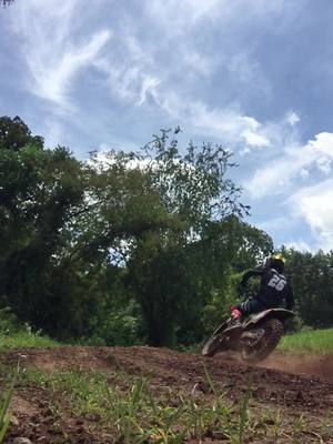 A post by @joelmoore26 on TikTok caption: Henry got the track all prepped up just for me to have it all to myself#fyp#kawi#reno @Caleb Hurst