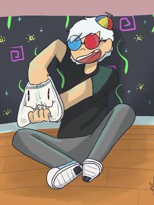 A post by @queen_pocky on TikTok caption: Here’s a content creator I watch, but rarely post. The only place I posted him was when I used Tumblr. Anyway, here’s Smii7y about to release a milkbag onto a skating ring after rolling around on his heelies. #smii7y #smii7yfanart 