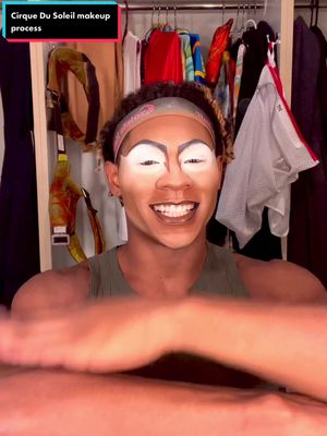 A post by @jhool_henrique on TikTok caption: @cirquedusoleil @Makeup Process #cirquedusoleil #padam #padampadam 