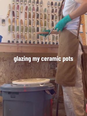 A post by @cafejenn on TikTok caption: I haven’t been to the studio in a long time since being pregnant but I’m looking forward to going back one day! 😌 #ceramics #glazing #pottery #ceramicart #studio #clay #pots #hobby #ceramic