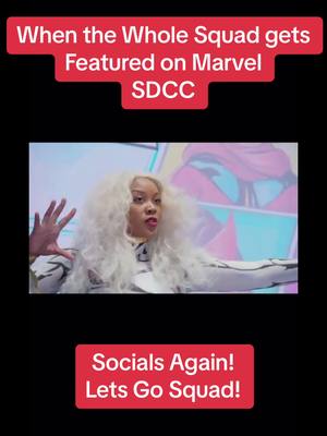 A post by @thegeekinsider on TikTok caption: #marvelsdcc #marvel #storm #wakandaforever #killmonger #sdcc #storm #blackpanther #wakandaforever