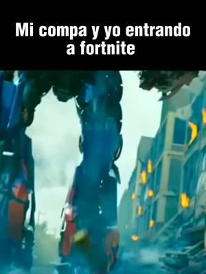 A post by @gamer.por.amor on TikTok caption: tu y tu compa cuando se creen tryhard #tryhard #tryhardfortnite #optimusprime #colaboracion 