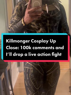 A post by @thegeekinsider on TikTok caption: Feelin myself a lil bit in this one!  #marvel #foryourpage #killmonger #marvelcosplay #marvelcosplay #marvelsdcc