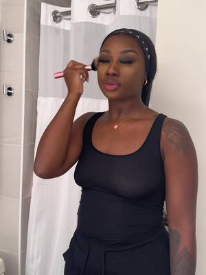 A post by @only1.lauren on TikTok caption: GRWM 💋 Im so shadowbanned on here #fypシ #grwm #datenight #capcut #mua #blackgirltiktok #foryou 