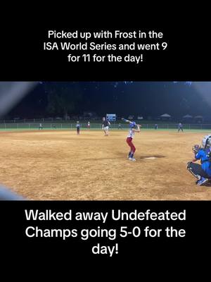 A post by @softballdad1988 on TikTok caption: Undefeated champs in the ISA 8U World Series Tournament! #8u #8usoftball #softball #travelsoftball #fyp #fyi #foryou 