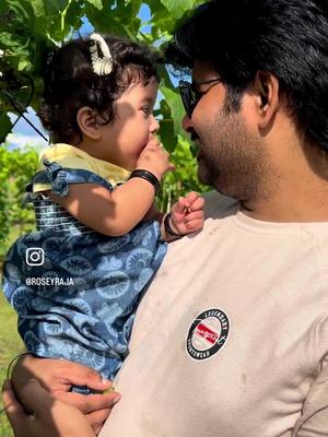 A post by @marigold_pearl09 on TikTok caption: A precious moment❤️ #daddydaughter my chitti Neelambari😄😘