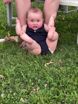 A post by @triciaplatner on TikTok caption: #stayoffthegrass#babyson 