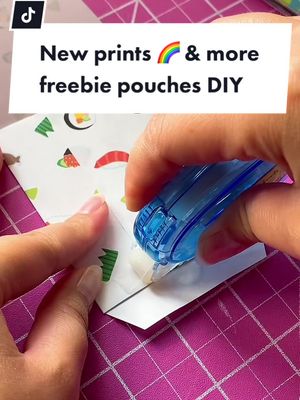 A post by @ivytart on TikTok caption: NEW PRINTS ALSO market got cancelled ALSO LETS MAKE FREEBIE POUCHES #smallbizvlog #kirbyandtheforgottenland #kirbyfanart #coinenvelope #diypapercraft 