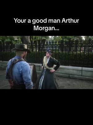 A post by @hobbsy31 on TikTok caption: Did this a while ago, forgot to post #fyp #fypシ #fypageシ #rdr2 #reddeadredemption2 #reddeadredemption #reddead #arthurmorgan #womansrights 