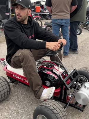 A post by @buildbreakrepeat on TikTok caption: @GoKartGod putting the “fly” in radio flyer #gokart #kart #swapmeet  #gokartgod 