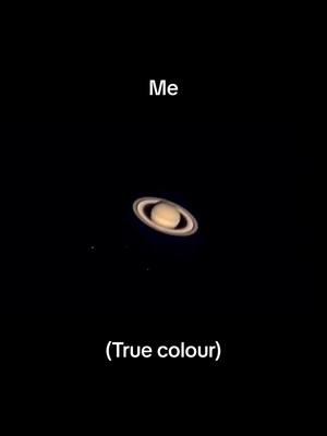 A post by @james_astrophotography on TikTok caption: My image of Saturn vs NASA at 19 years old 🪐 #saturn #nasa #astrophotography #jwst 