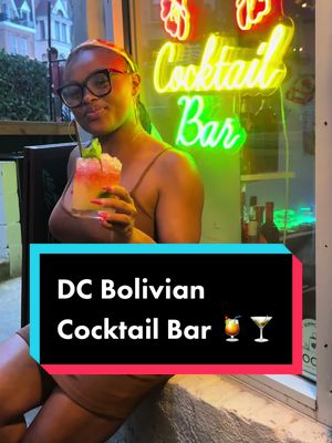 A post by @dasseats on TikTok caption: Theyre tucked away on the basement level of a spot in Adams morgan! They also have all day happy hour on Sun/Weds & small bites on the weekend🍹 Def my go to for good vibes/cocktails out there #dchappyhour