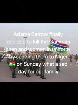 A post by @buzzlinguere17 on TikTok caption: What so they're ok no problem 😀 go RIP Gambia army 🇬🇲⚰️⚰️⚰️