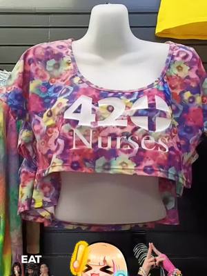 A post by @420nursesboutique on TikTok caption: come check out our wide selection of raving apparel for this hard summer music festival we have croptops and overalls amongst other apparel and raving accessories #420nursesbtq #raveplanet #hardsummerfestival #shoponline #shoplocal