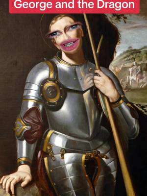 A post by @thehistorycobra on TikTok caption: Do you think he killed a dragon?  #history #funny #stgeorge #england #myth 