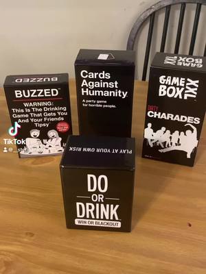 A post by @__stephaniejo on TikTok caption: Do Or Drink! Very fun game to play with family & friends! Feel free to click the link above my name! 🥰🥃🍻✨#DoOrDrink #TikTokShop #cardgame #21orolder #shots #fyp