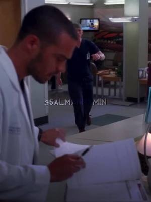 A post by @salftv.ae on TikTok caption: poor owen got told to sit down like a good boy | #greysanatomy #derekshepherd #meredithgrey #owenhunt #jacksonavery #foryou #fyp #fy